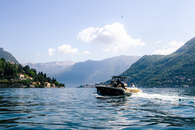 1H Private Cruise Lake Como Tender Yacht Invictus 6 pax - Cernobbio and the grand villa shoreline