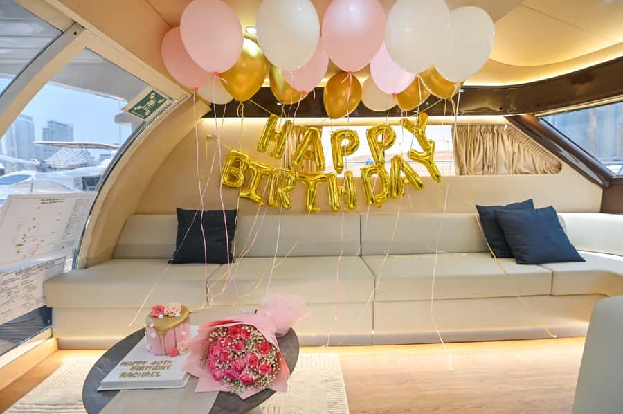 2 Hour Birthday Celebration on a Yacht in Dubai - Dubai Marina sets the scene