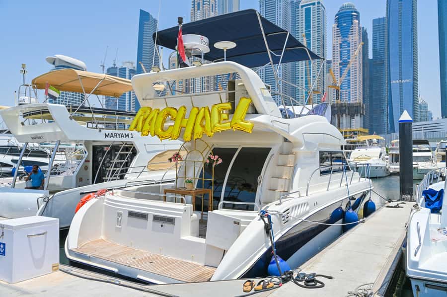 2 Hour Birthday Celebration on a Yacht in Dubai - Cake, decorations, and your own soundtrack