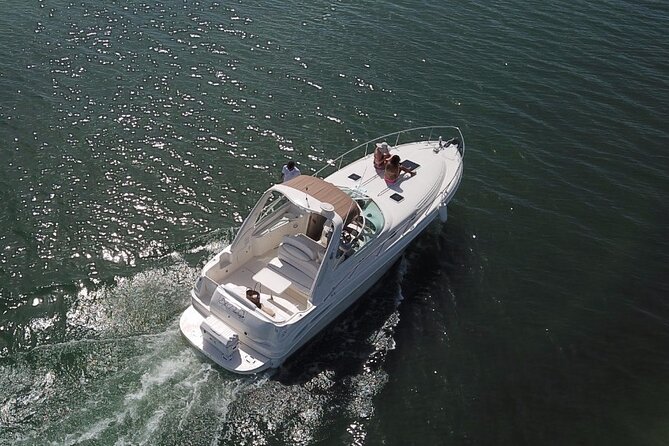 2-hour Private Sunset Cruise on a luxury yacht in Cancun Bay 25P18 - The sunset view is the main event