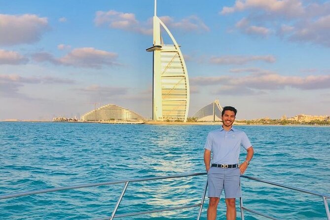 2 Hours Dubai Marina 50ft Private Luxury Yacht Sightseeing Tour - Ten minutes at JBR and Ain Dubai