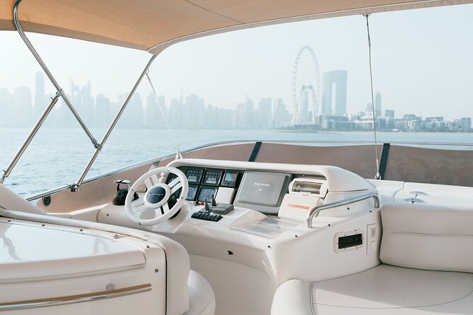 2 hours Dubai private luxury yacht 55ft tour - Dubai Marina From the Sea