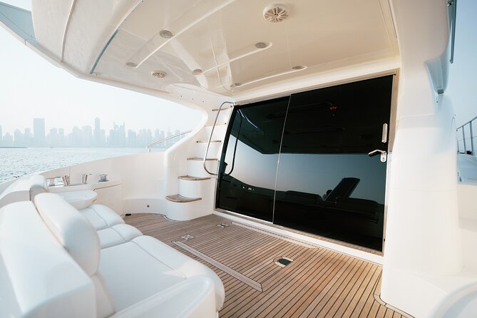 2 hours Dubai private luxury yacht 55ft tour - Food, Drinks, and the Onboard Setup