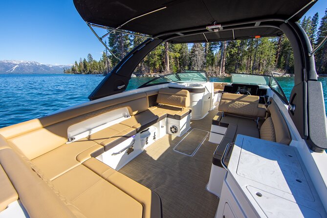 30ft Luxury Private Yacht Charter on South Lake Tahoe - Emerald Bay is the reason to book
