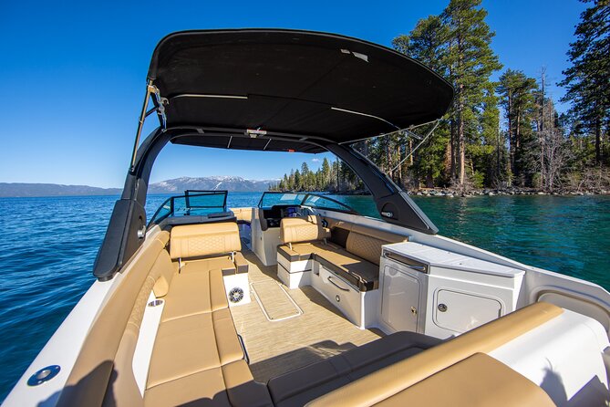 30ft Luxury Private Yacht Charter on South Lake Tahoe - A captain who helps shape the outing