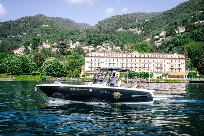 3H Guided Cruise Stop Bellagio Tender yacht Invictus 9 Pax - Moltrasio, Laglio, and Villa Oleandra