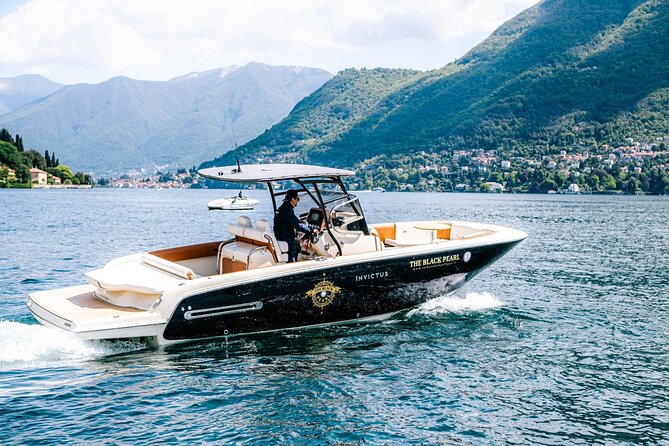 3H Private Cruise Lake Como Tender yacht Invictus 6 pax - Villa Pliniana and the final approach to Como