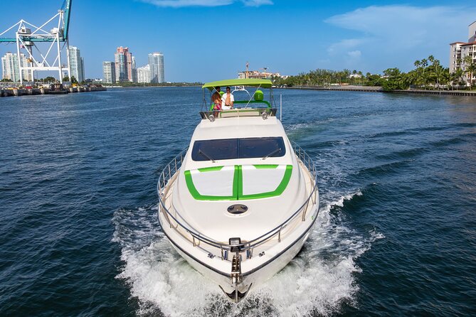 47ft + FREE HOUR | Miami Yacht Rental | 3 to 6 Hours | 13 People - From Regal Marina toward Brickell