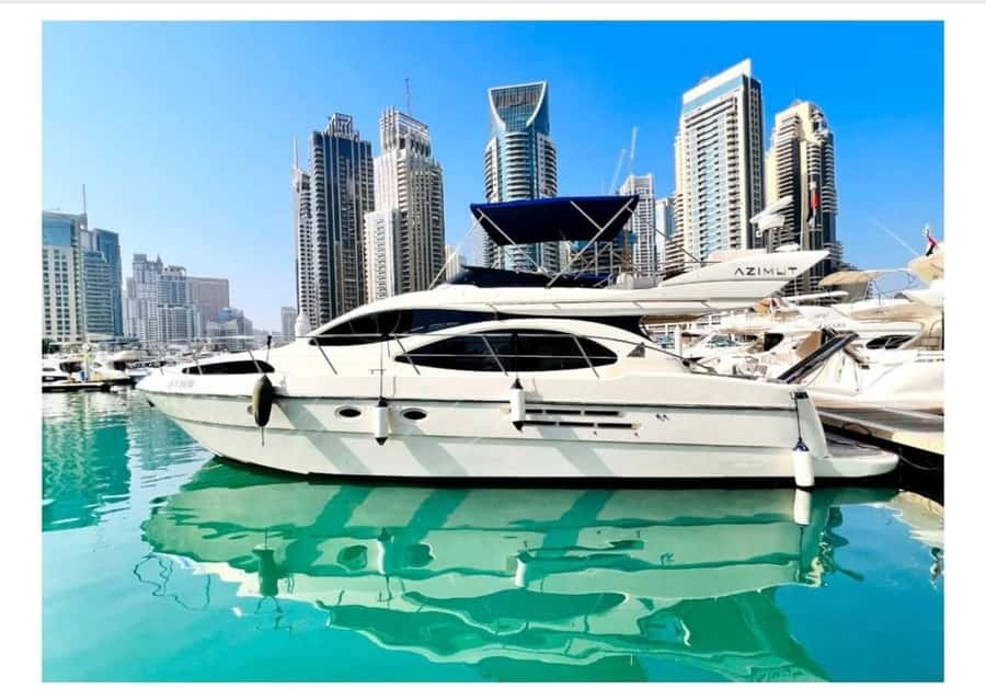 50 feet Private Luxury Yacht Tour In Dubai Marina - Atlantis and the Anchor From the Water
