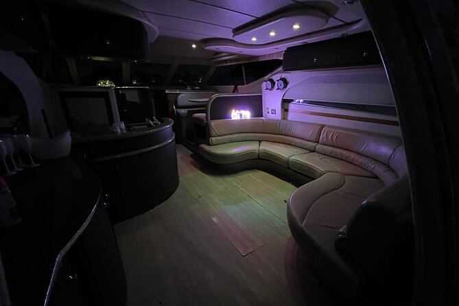 50ft Miller Blue | Miami Yacht Rental | 3 to 6 Hours | 13 Ppl - Cruising the Miami River beside Downtown