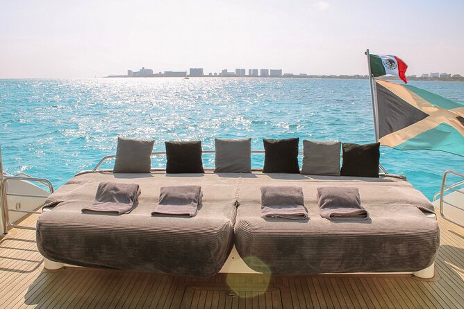 82 Feet Mega Yacht Rental up to 15pax in Cancun - Snorkeling in the Isla Mujeres area
