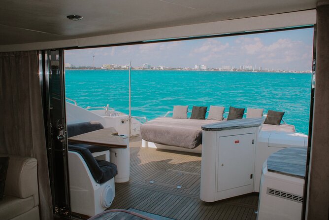 82 Feet Mega Yacht Rental up to 15pax in Cancun - Drinks, ice, and what you still need