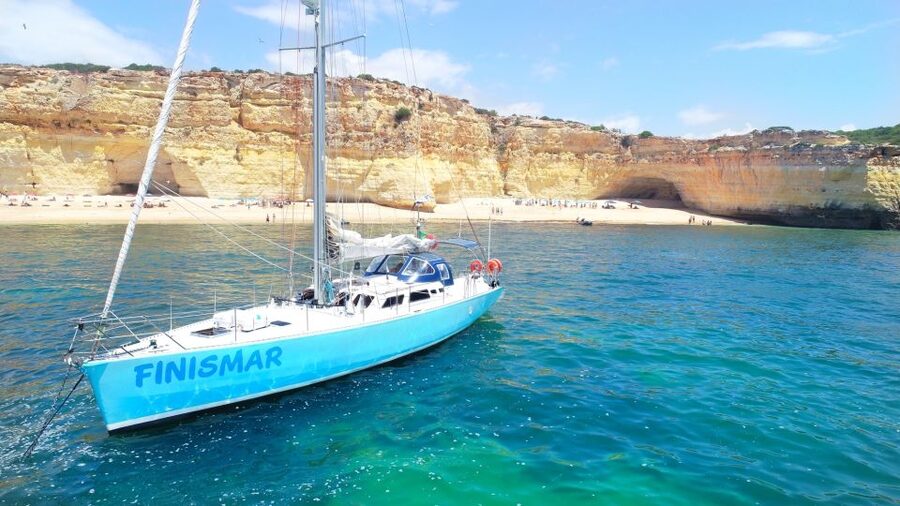 Albufeira: 3-Hour Yacht Daytime/Sunset Cruise to Benagil - Sailing west from Albufeira Marina