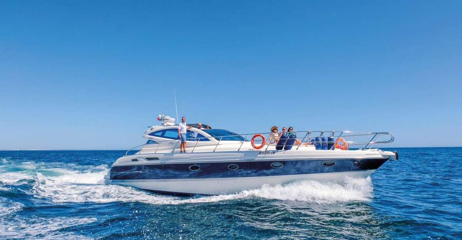 Albufeira: Algarve Half-Day Private Yacht Charter - Sailing west from Albufeira Marina