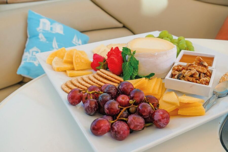 Albufeira: Algarve Half-Day Private Yacht Charter - Wine, cheese, and a relaxed lunch-at-sea feel