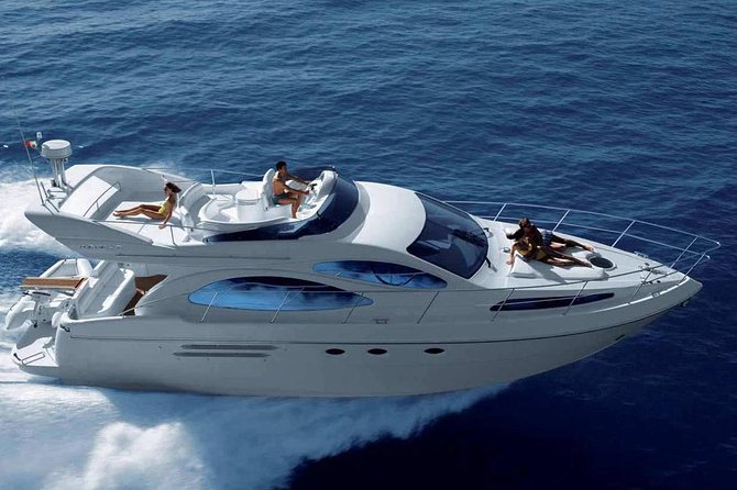 Barcelona Private Luxury Motor Yacht Sunset Cruise with Drinks - One hour or two hours with Catalan dinner