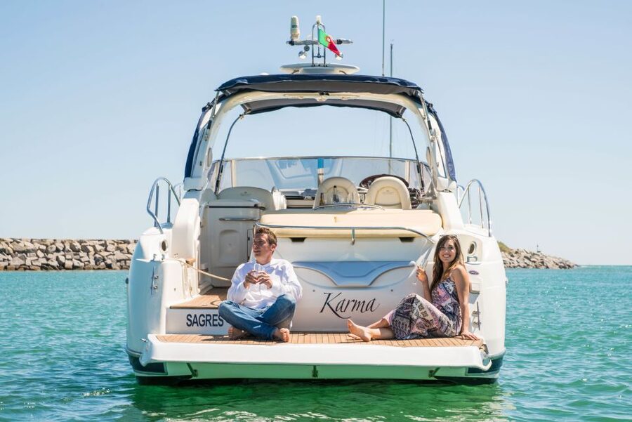 Benagil Sea Caves private yacht charter from lagos - Seeing the Large Benagil Caves