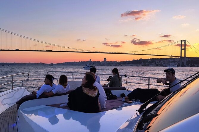 Bosphorus Sunset Cruise on Deluxe Yacht in Istanbul - Rumeli Fortress and the second bridge