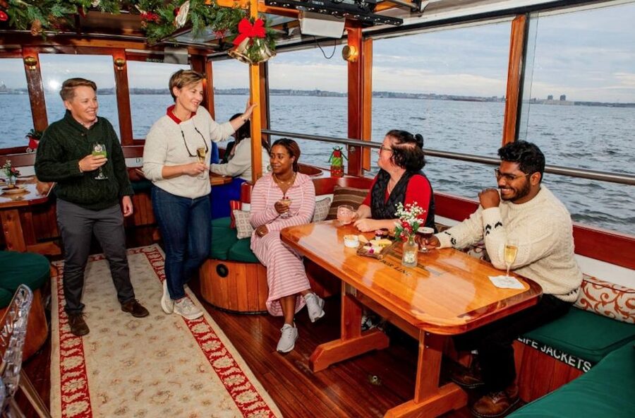 Boston: Harbor Sunset Yacht Cruise - Leaving downtown Boston by water