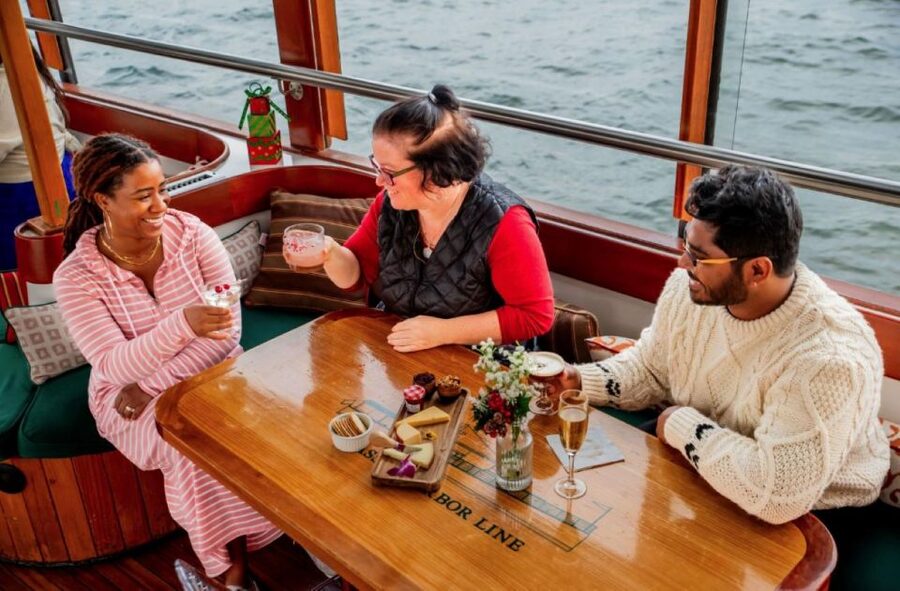 Boston: Harbor Sunset Yacht Cruise - The USS Constitution cannon salute
