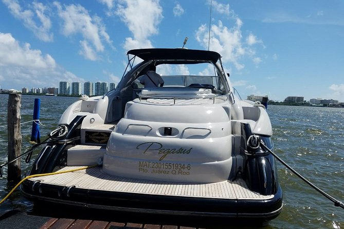 Cancun Private 60FT Yachts Rental for up to 20 People - Isla Mujeres, snorkeling, and the limits of the short trip