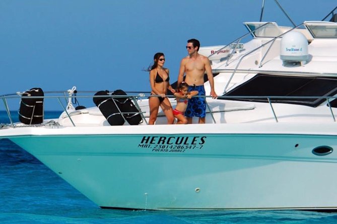 Cancún Yacht Rental SeaRay 46ft 25P13 - Snorkeling and Isla Mujeres: what the upgrade changes