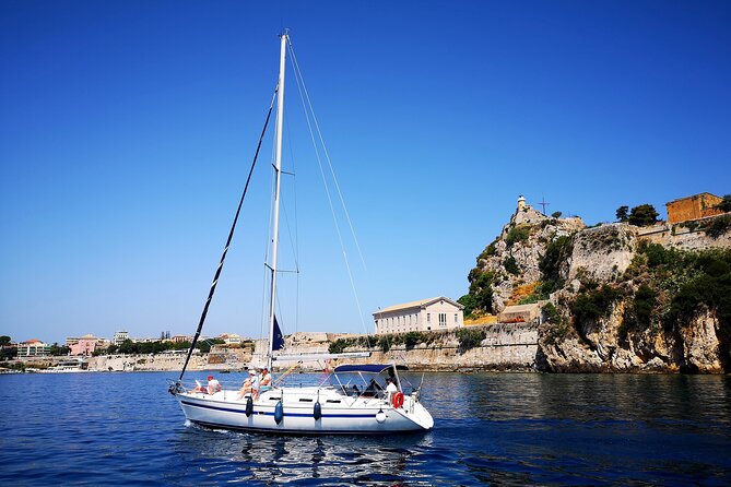 Corfu:Private sailing yacht cruise for up to 10 guests - The 8-hour route along Corfu’s northeast coast