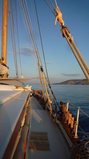 Corfu: Sunset Cruise on a Traditional Wooden Sailing Yacht - Drinks, finger foods, and the onboard mood