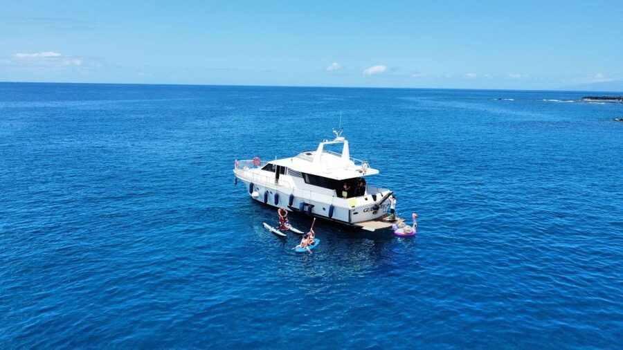 Costa Adeje: Private Yacht Trip with Watersports and Slides - Key points at a glance