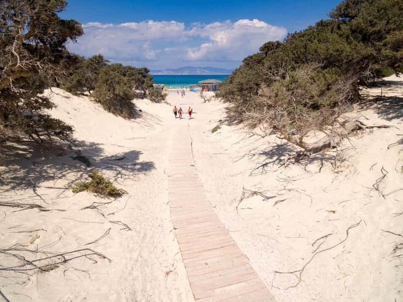 Crete: Chrissi Island Yacht Cruise with Lunch & Snorkeling - White sand and limited time on Chrissi Island