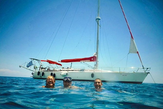 Day Cruise by a Sailing Yacht to the most beautiful bays or Rhodes (Small Group) - Anthony Quinn Bay: the first big view