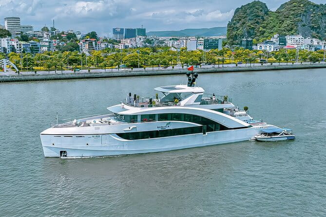 Day Trip - Luxury Experience in Ha Long Bay by Saquila Yacht - Ha Long City from the water