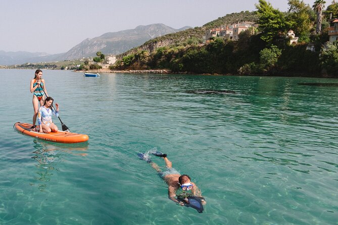 Discover the beauty of the Messinian Inousses Islands on a Yacht - Venetiko, an uninhabited island with old salt-making traces
