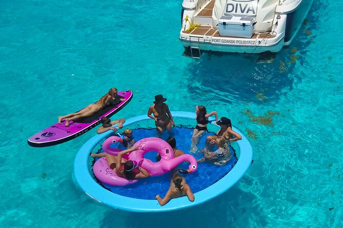 DIVA 60ft Elite Italian Yacht Experience in Cancun - Four and five hours: snorkeling and Playa Norte