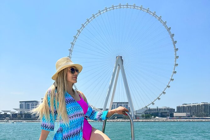 Dubai 2-Hour Mini Yacht Tour at The Palm, Burj Al Arab & Atlantis - Palm Jumeirah from inside, outside, and the lagoon