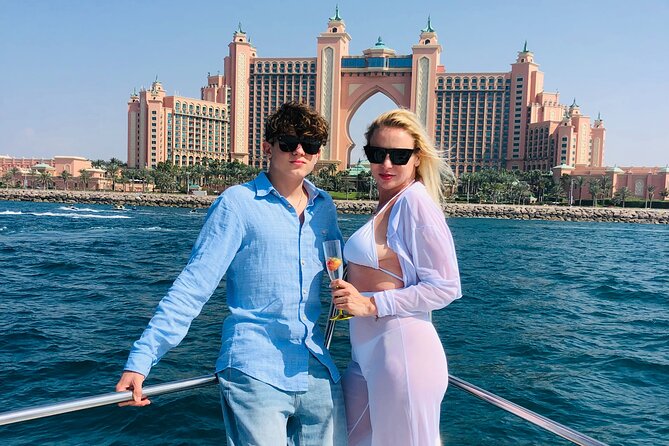 Dubai 2-Hour Mini Yacht Tour at The Palm, Burj Al Arab & Atlantis - Cruising around the Burj Al Arab