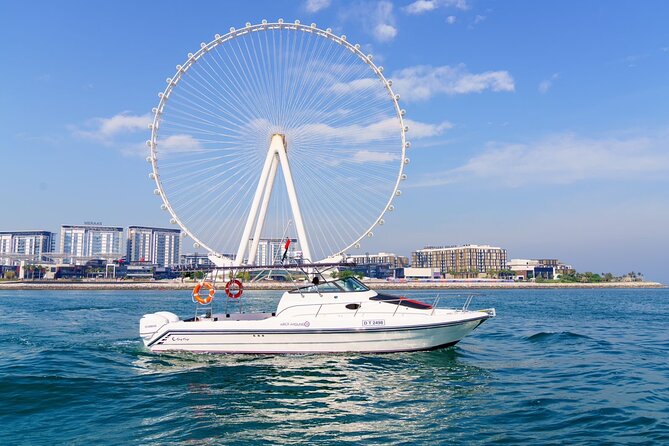 Dubai 2-Hour Mini Yacht Tour at The Palm, Burj Al Arab & Atlantis - JBR Beach and the open water