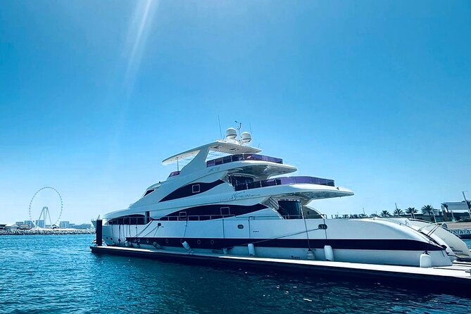 Dubai Harbour Super Yacht Experience with gourmet & Drinks - Choosing between breakfast, brunch, sunset, and nightfall
