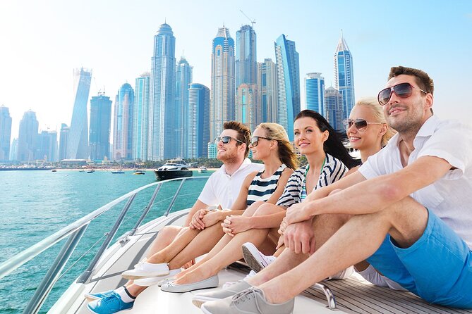 Dubai Marina 2 Hour Sunset Yacht Tour with Alcoholic Drinks - Jumeirah Beach Residence and the Marina towers