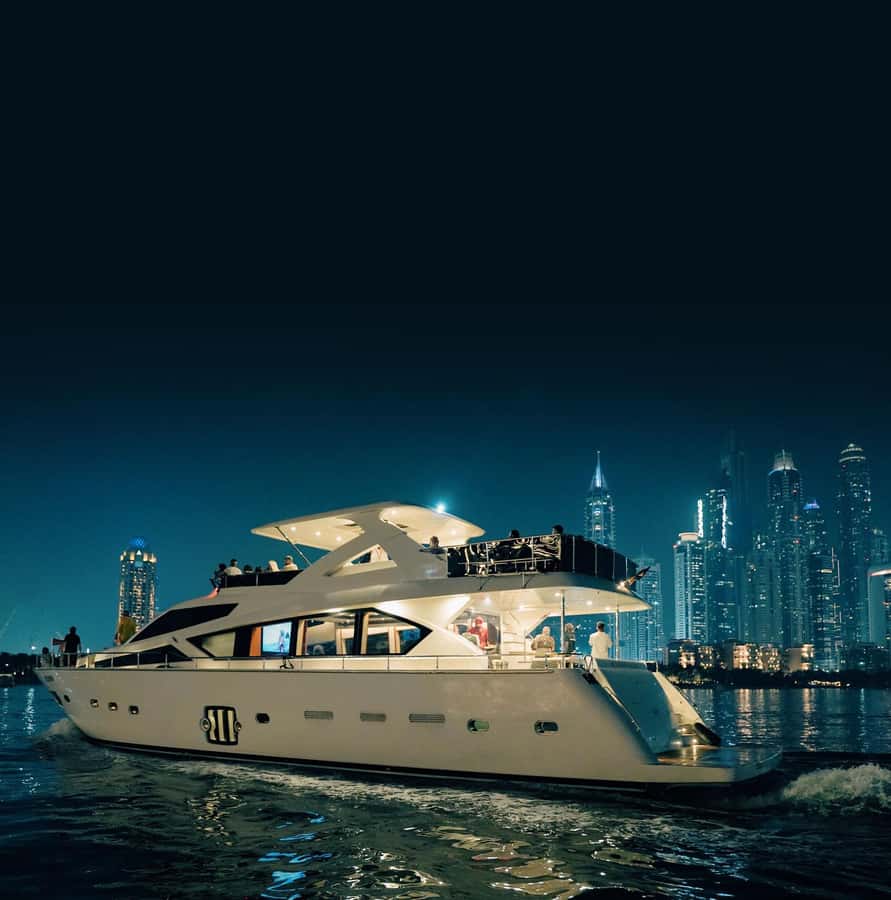 Dubai Marina: Luxury Yacht Tour with Breakfast or BBQ Option - Upper deck, indoor lounge and comfort