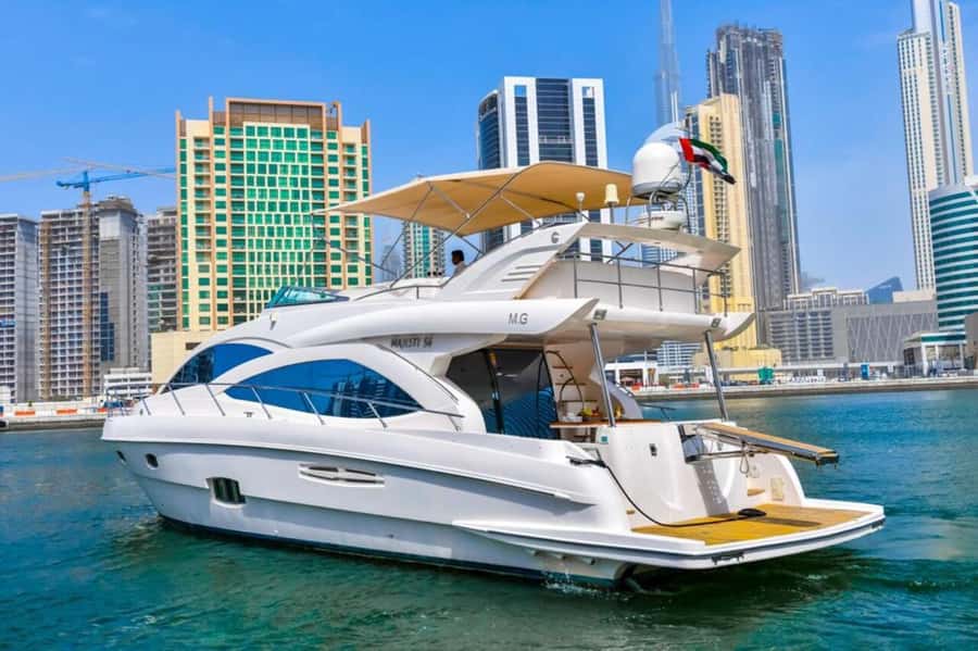 Dubai: Marina Private Luxury Yacht Tour - The Marina skyline from the water