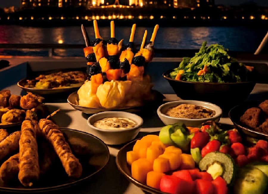 Dubai: New Year Eve Luxury Yacht Fireworks View & BBQ Cruise - What the three-hour schedule delivers