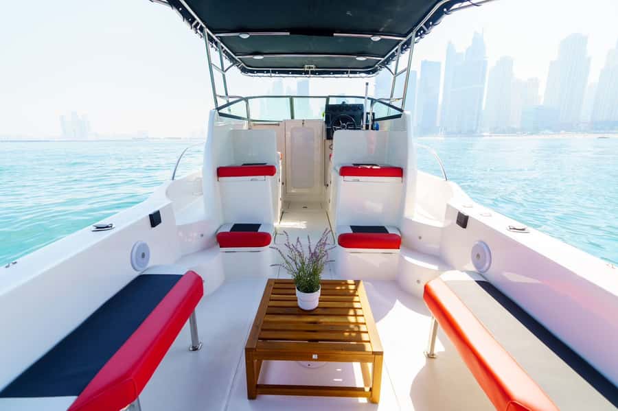 Dubai: Private Coastline Landmarks Mini-Yacht Tour - JBR Beach and Ain Dubai
