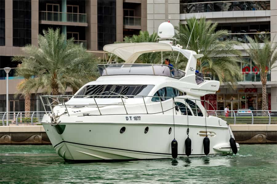 Dubai: Private Luxury Yacht Cruise for up to 20 People - Seeing Palm Jumeirah from the water