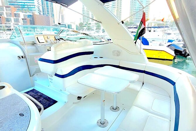 Dubai: Private Yacht Cruise on a 34 Ft Yacht - JBR, Ain Dubai, and Bluewaters Island
