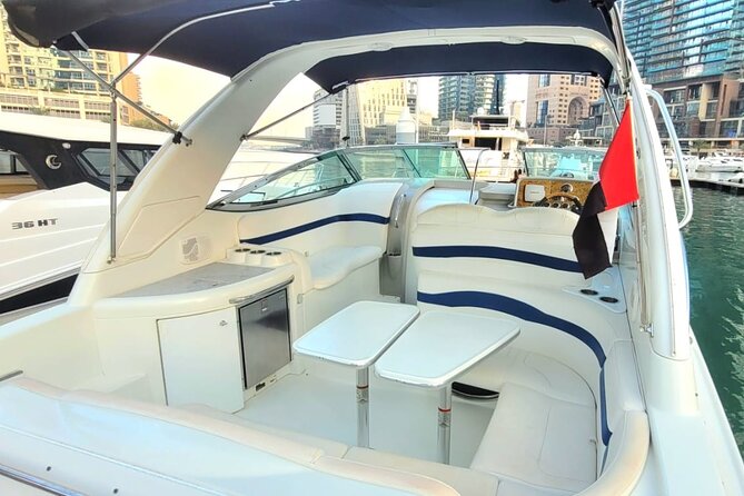 Dubai: Private Yacht Cruise on a 34 Ft Yacht - Swimming, music, and your own refreshments