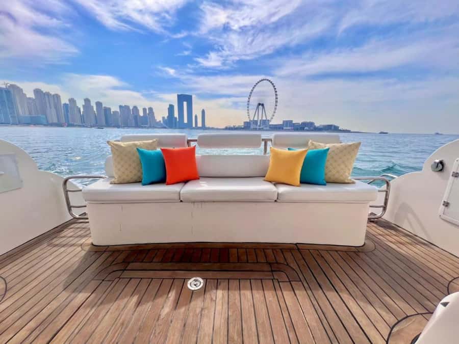 Dubai:Private Yacht with and Burj Al Arab Sightseeing. - Time on the water can be active or completely lazy
