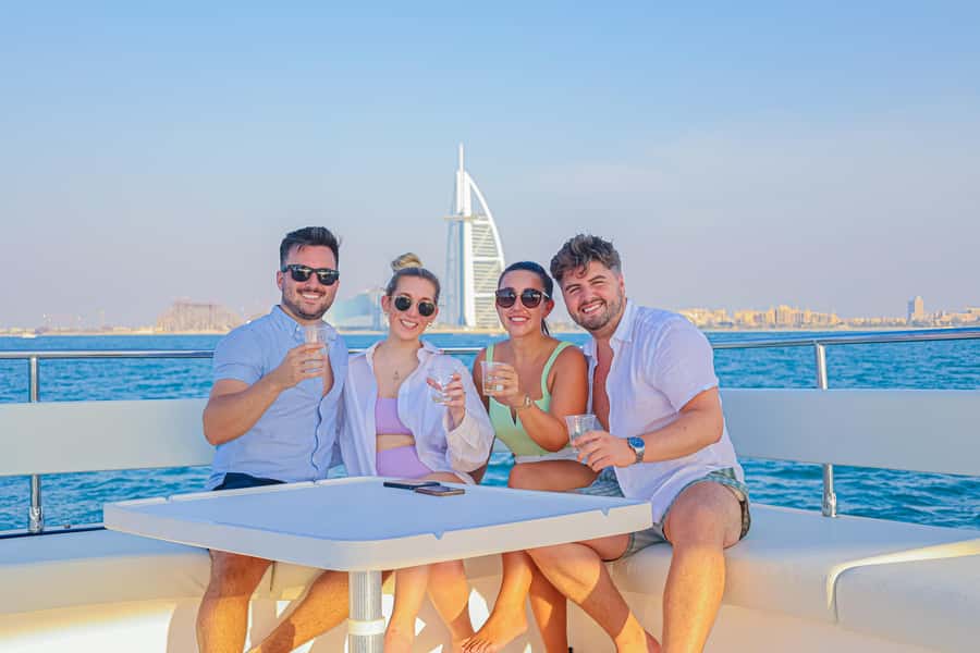 Dubai Waves & Dunes: Luxury Yacht Cruise w/ Red Dunes Safari - Lahbab’s red dunes set the tone