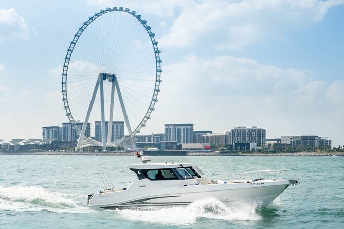 Dubai Yacht Book 36ft Yacht on rent in Dubai up to 10 persons - Atlantis the Palm from the Water