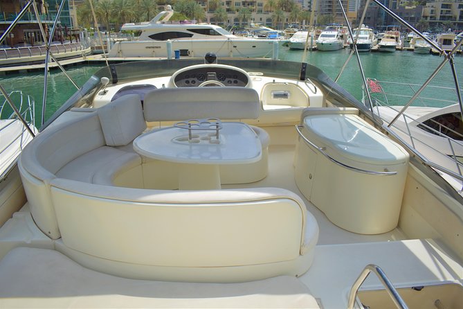 Dubai Yacht Rental - Book 58 ft Private Yacht up to 28 persons - Food, drinks, and what you should bring